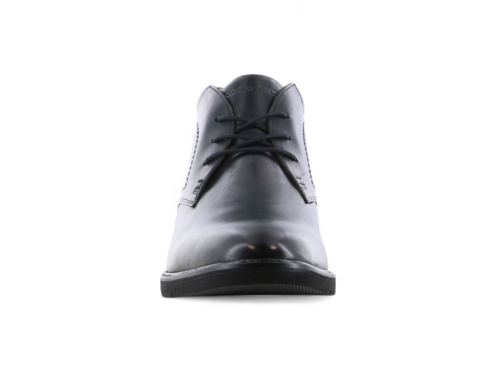 Rockport Flynn Dress Boots for Men - Black Leather Formal Boots for Business & Office Wear - Comfortable & Stylish Dress Shoes for Professional Occasions