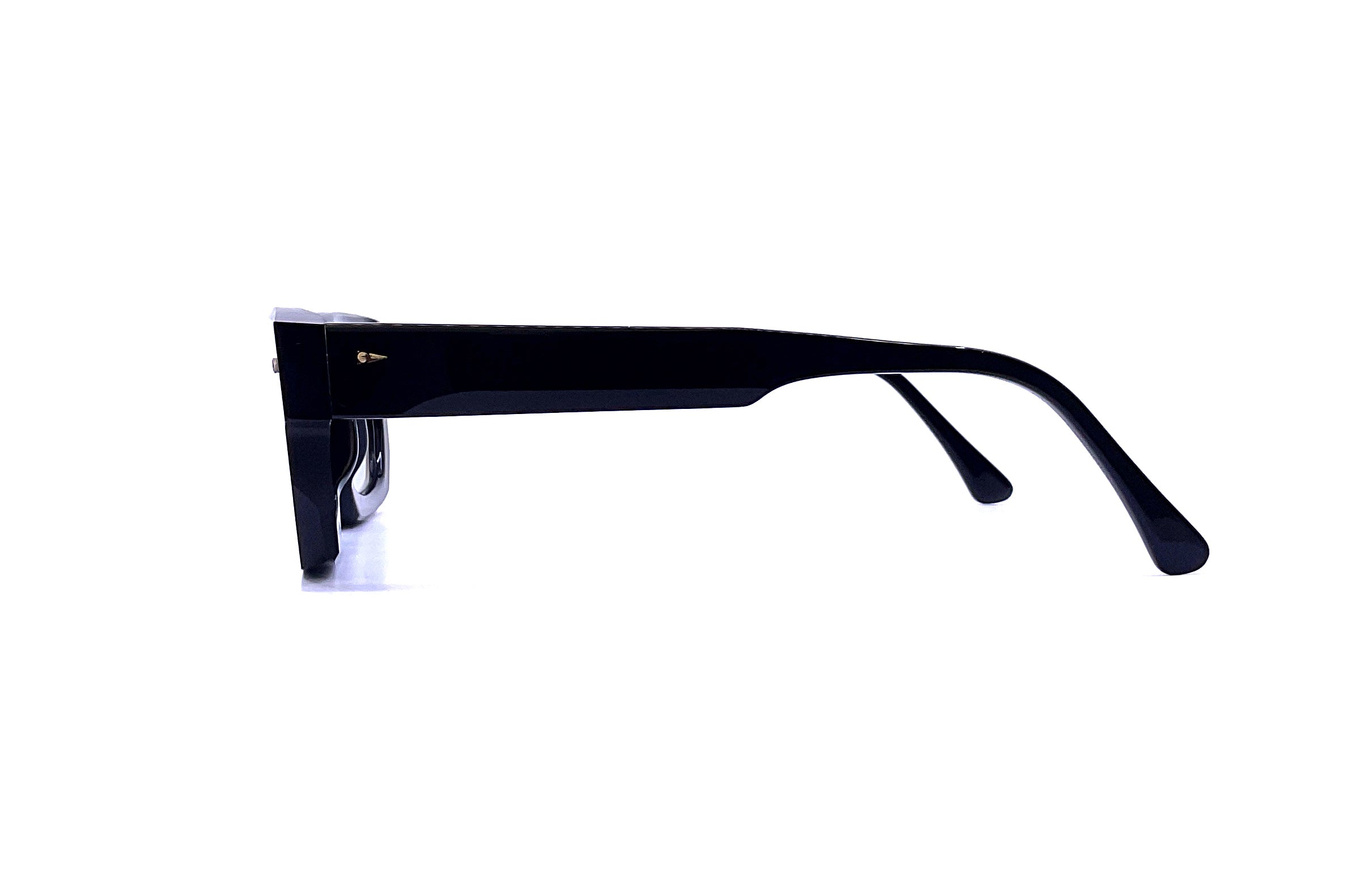 Ahlem Bonaparte Black Sunglasses - Polarized UV Protection Aviator Sunglasses for Men & Women - Perfect for Driving, Travel, and Outdoor Activities