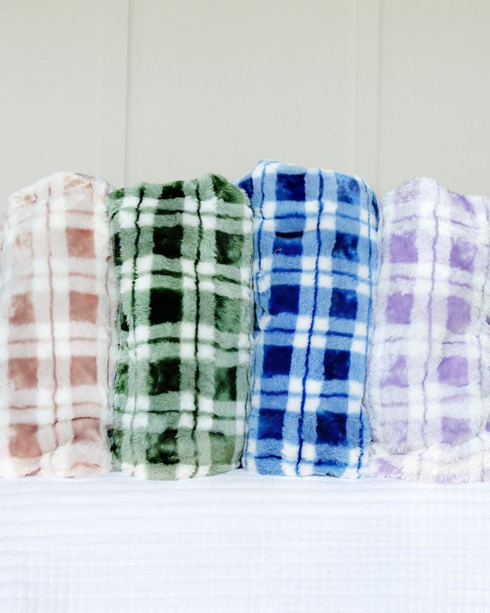Cozy Evergreen Plaid Throw Blanket for Birthday Gifts - Perfect for Christmas, Winter Snuggling & Home Decor