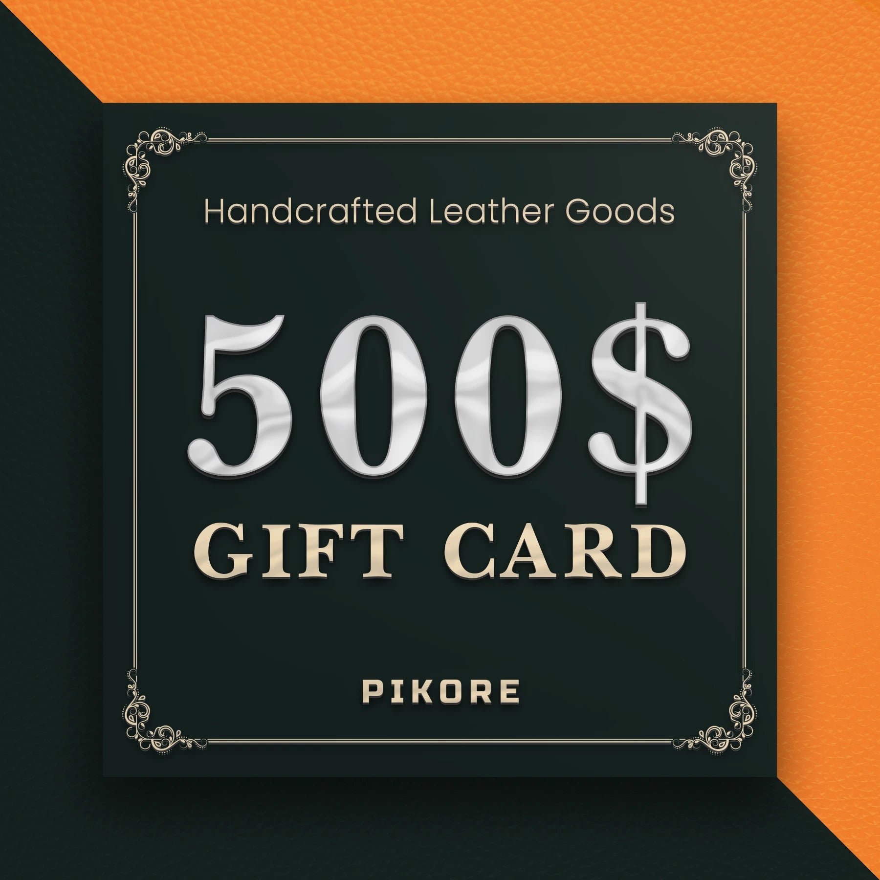 Pikore Genuine Leather Gift Card Holder - Premium RFID Blocking Wallet for Credit Cards & Cash - Perfect for Men & Women - Ideal for Travel, Business, and Everyday Use