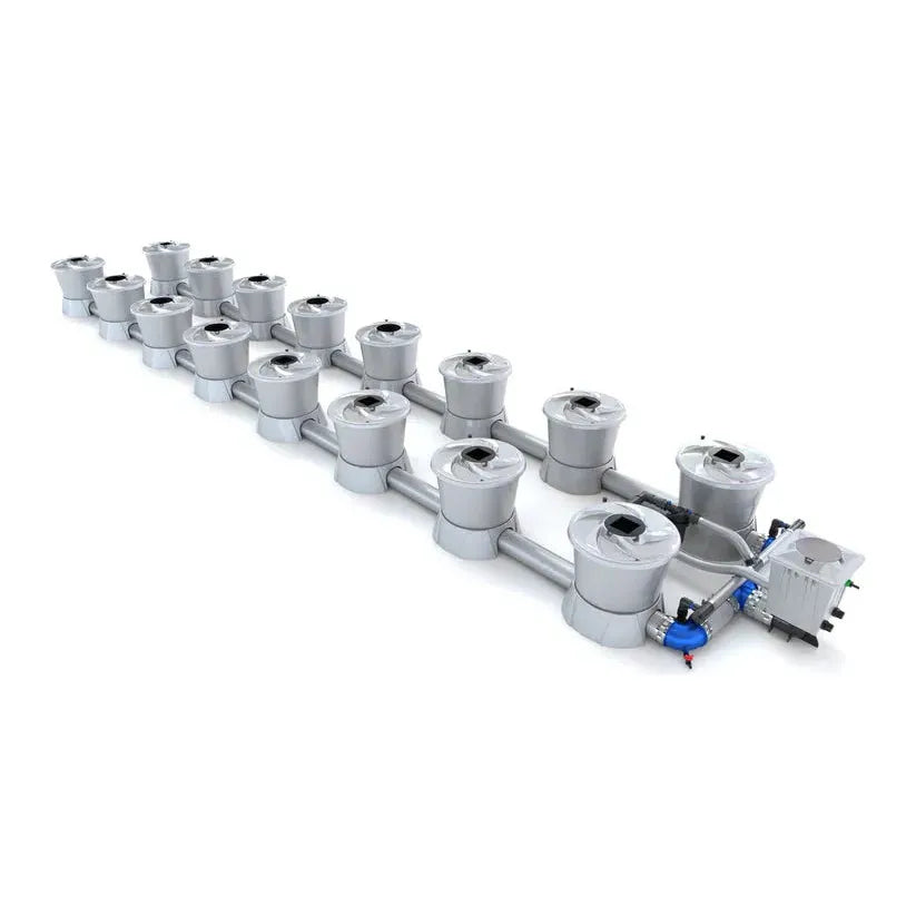 Alien Hydroponics V System Deep Water Culture (DWC) Hydroponic Growing System - 16 Pot Plant Grow Kit for Indoor Gardening, Homegrown Vegetables & Herbs - Perfect for Hydroponic Farms, Greenhouses & Urban Farming