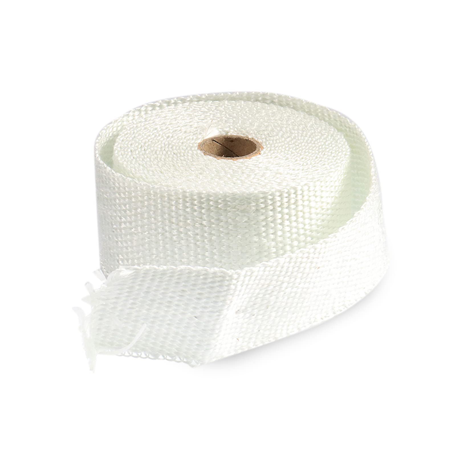 2''x16' High-Temperature Exhaust Heat Wrap Roll - Fiberglass Heat Shield Tape for Motorcycles with 2 Stainless Steel Clamps (0172) - Perfect for Motorcycle Exhaust Protection & Performance Enhancement
