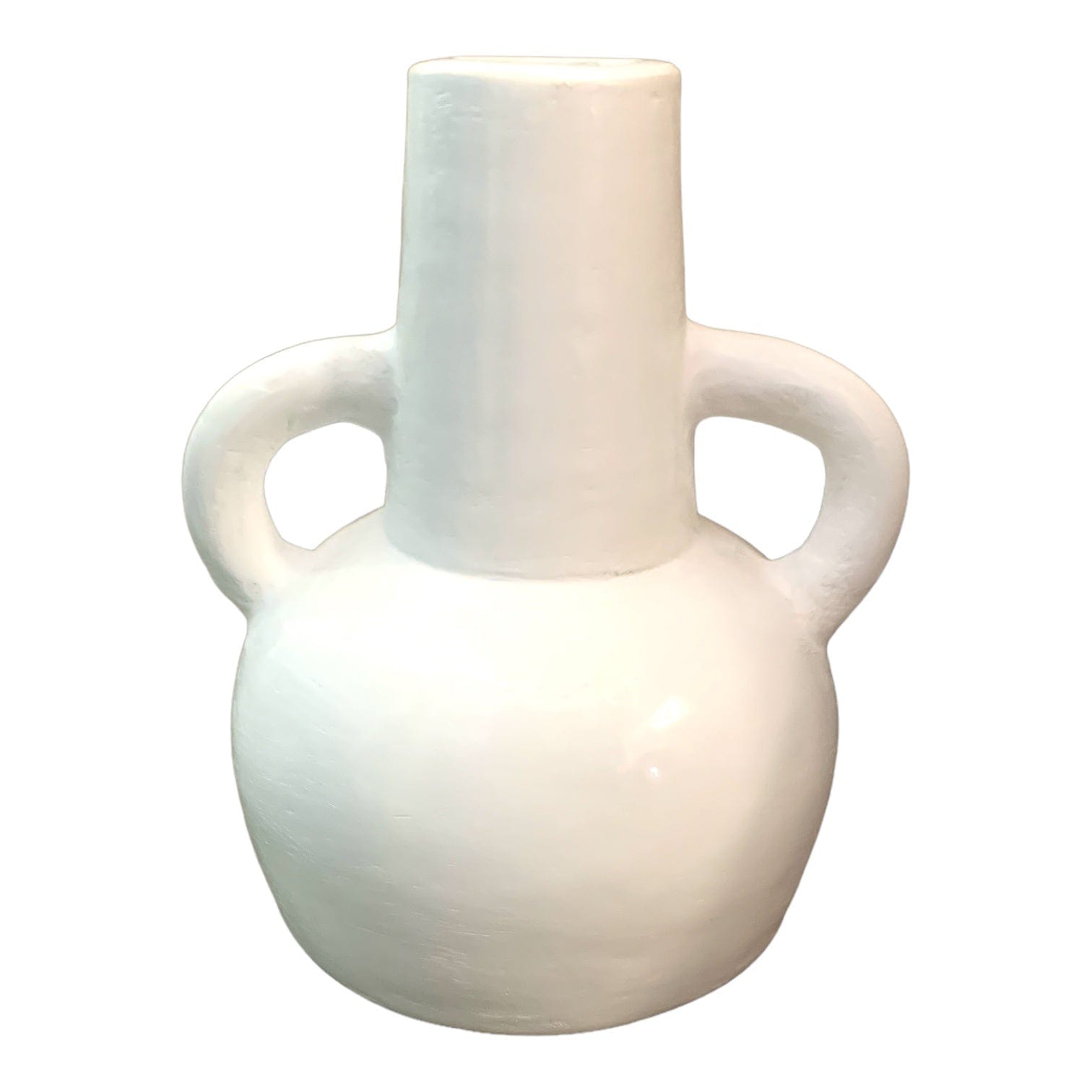 Elegant White Tulip Vase - Modern Ceramic Flower Vase for Home Decor, Wedding Centerpieces & Spring Table Arrangements