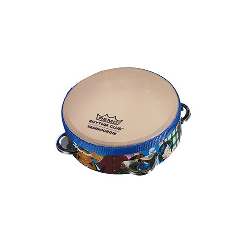 6-Pack Rhythm Club Kids Tambourines for Preschool & Daycare - Musical Instruments for Early Childhood Education, Music Class Supplies, Circle Time Activities