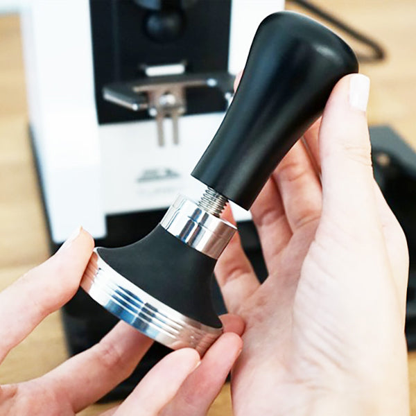 Eureka Perfect Grip Coffee Tamper - Barista Espresso Tamping Tool for Home & Professional Use - Durable Stainless Steel Base with Ergonomic Handle - Perfect for Espresso Machines & Coffee Shops