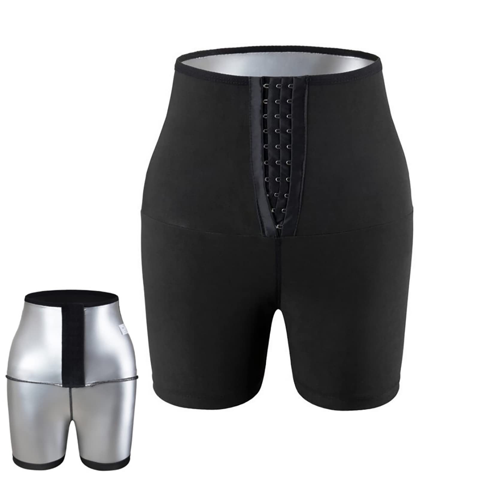 HOMU Women's Sauna Sweat Shapewear Pants - Slimming Capris Shorts & Thermo Leggings for Weight Loss, Waist Training, Workout & Gym | Perfect for Exercise, Fitness & Body Shaping