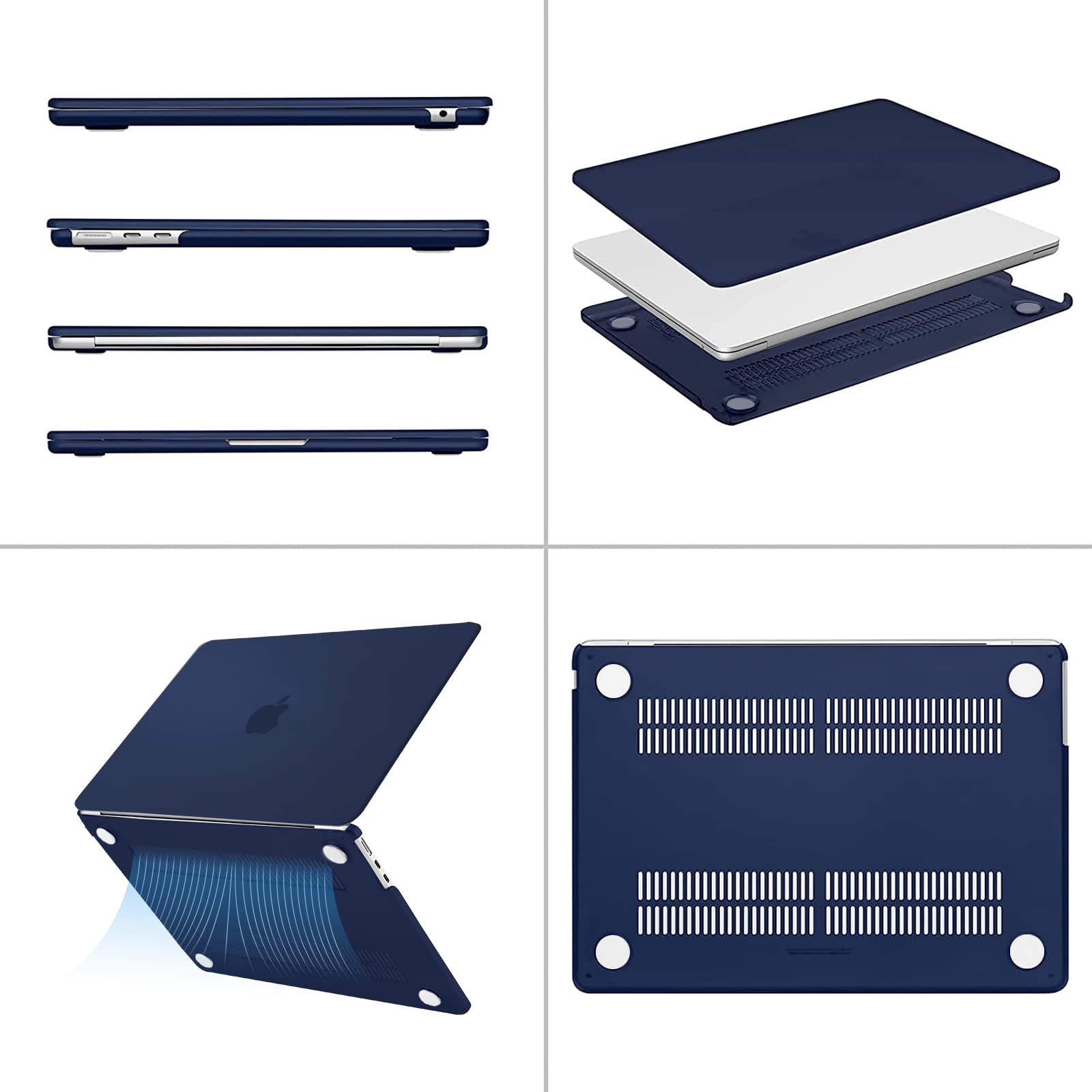 MOSISO MacBook Air 13 inch Case (2022-2025 Models) - Hard Plastic Shell with Keyboard Cover, Screen Protector & Storage Pouch for MacBook Air 13.6