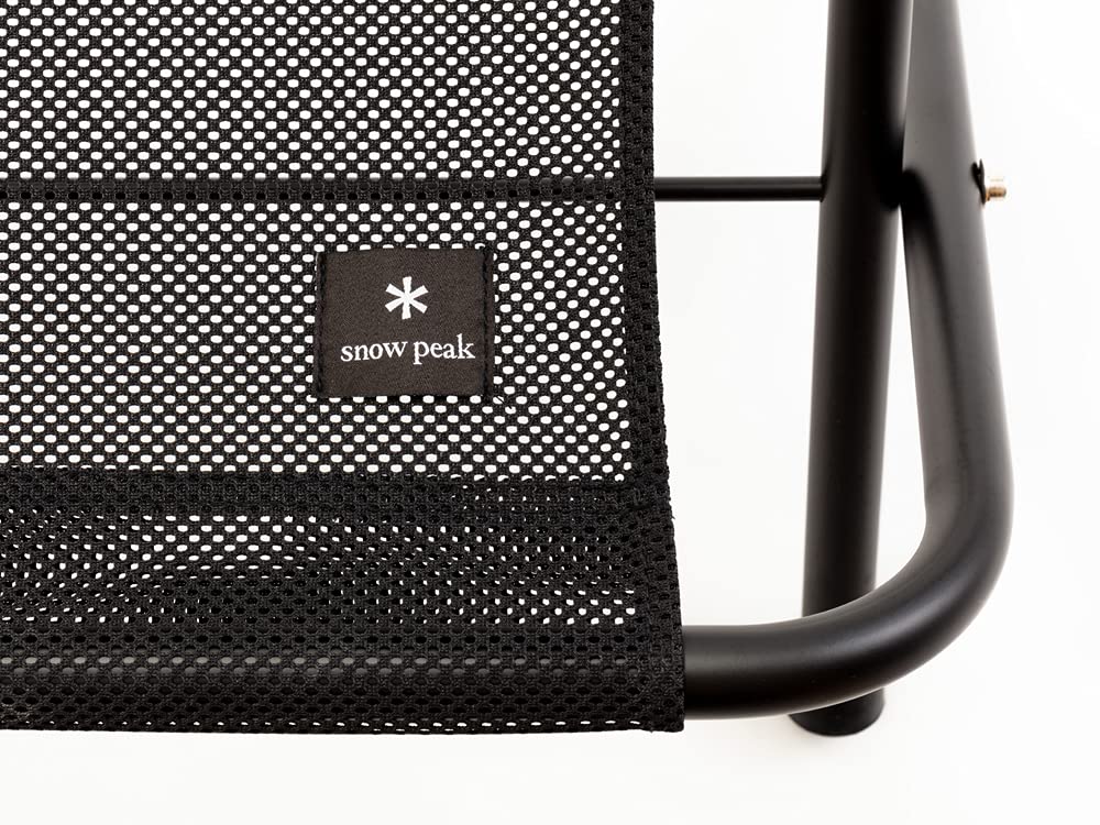 Snow Peak Mesh Folding Bench - Lightweight Portable Camping Chair for Outdoor Dining, Picnics & Backpacking - Foldable Storage Organizer for Camping Gear - Perfect for Beach, Hiking & RV Trips