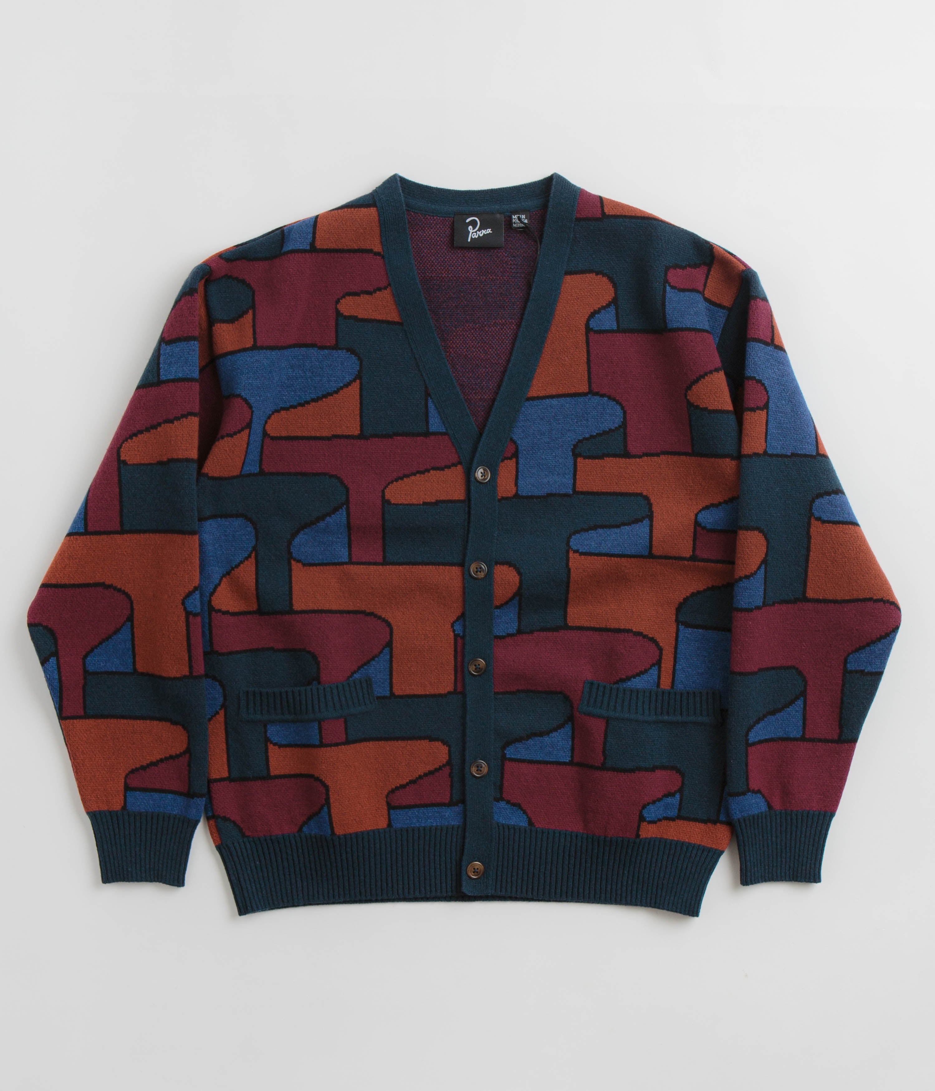 Parra Canyons All Over Knitted Cardigan for Women - Soft Chunky Knit Open Front Sweater | Perfect for Fall, Winter & Cozy Home Wear