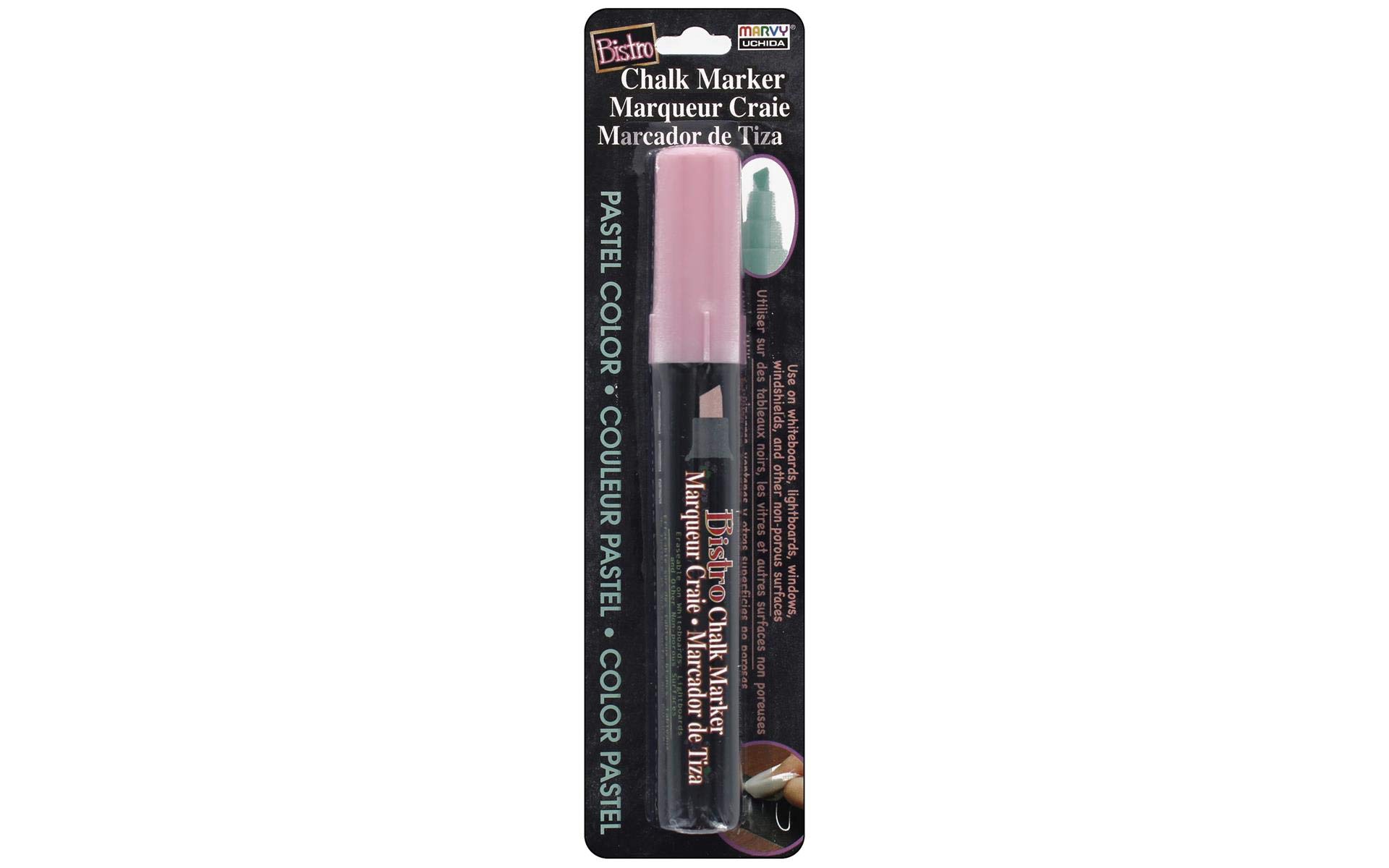 Uchida Bistro Chalk Marker - Chisel Tip, Blush Pink - Perfect for Restaurants, Cafes, and Menu Boards