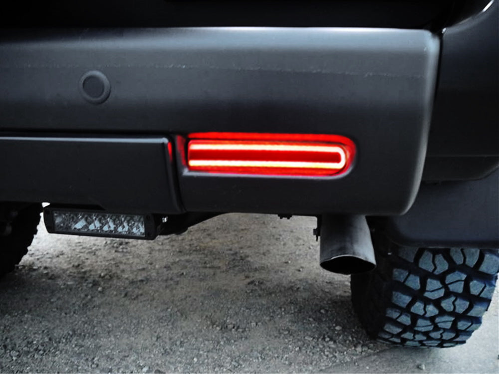 07-14 Toyota FJ Cruiser Dark Red LED Lower Bumper Reflector Lights - High Visibility Safety Lights for Off-Roading & Night Driving