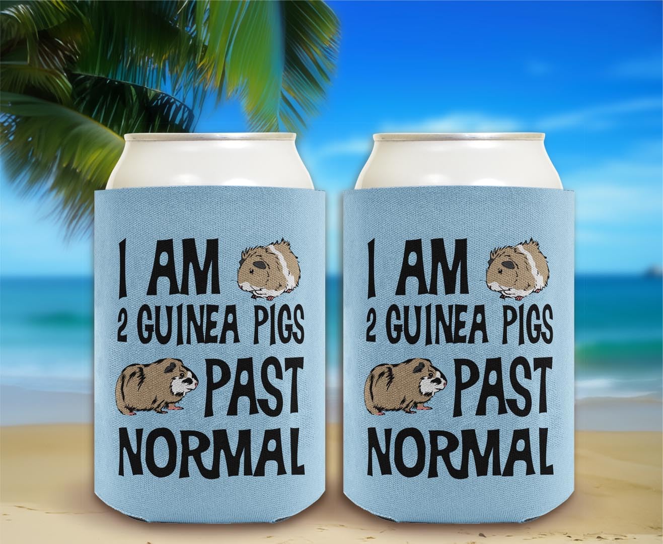 48-Pack Guinea Pig Themed Drink Can Coolers - Fun Party Supplies for Pet Lovers | Perfect for Birthday Parties, BBQ Gatherings & Guinea Pig Enthusiasts
