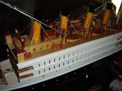 Titanic Wooden Model Cruise Ship 16