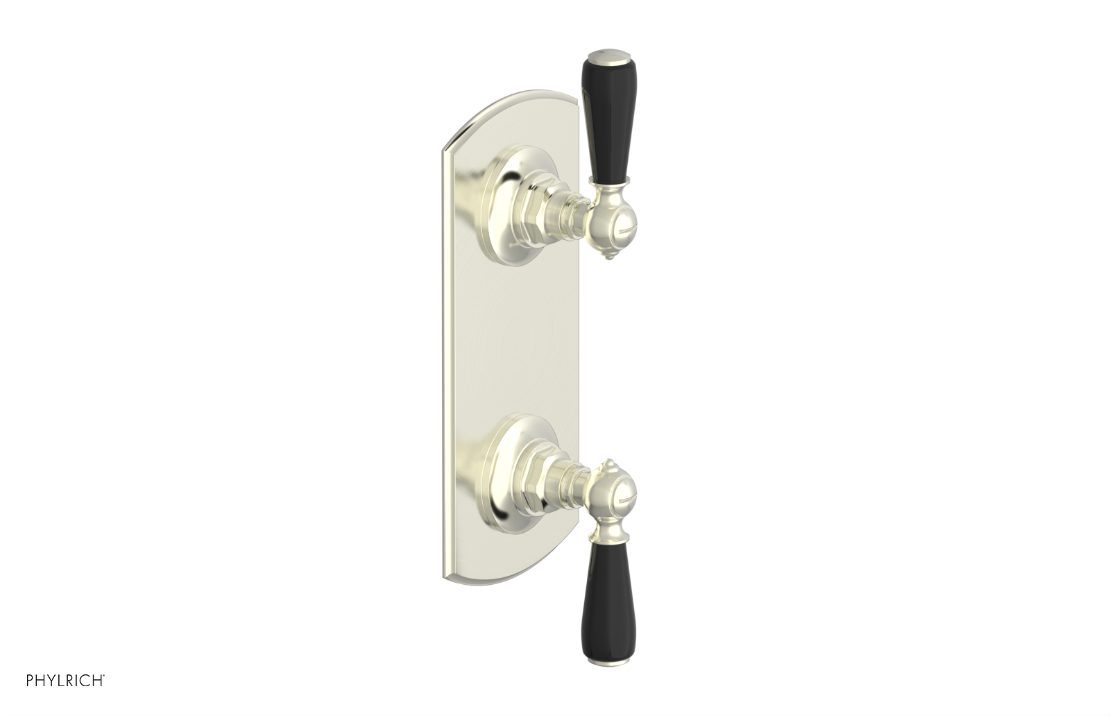 Jamestown Thermostatic Shower Valve with Volume Control & Diverter - Black Accent Trim - Perfect for Modern Bathroom Renovations & Spa-Like Shower Experiences
