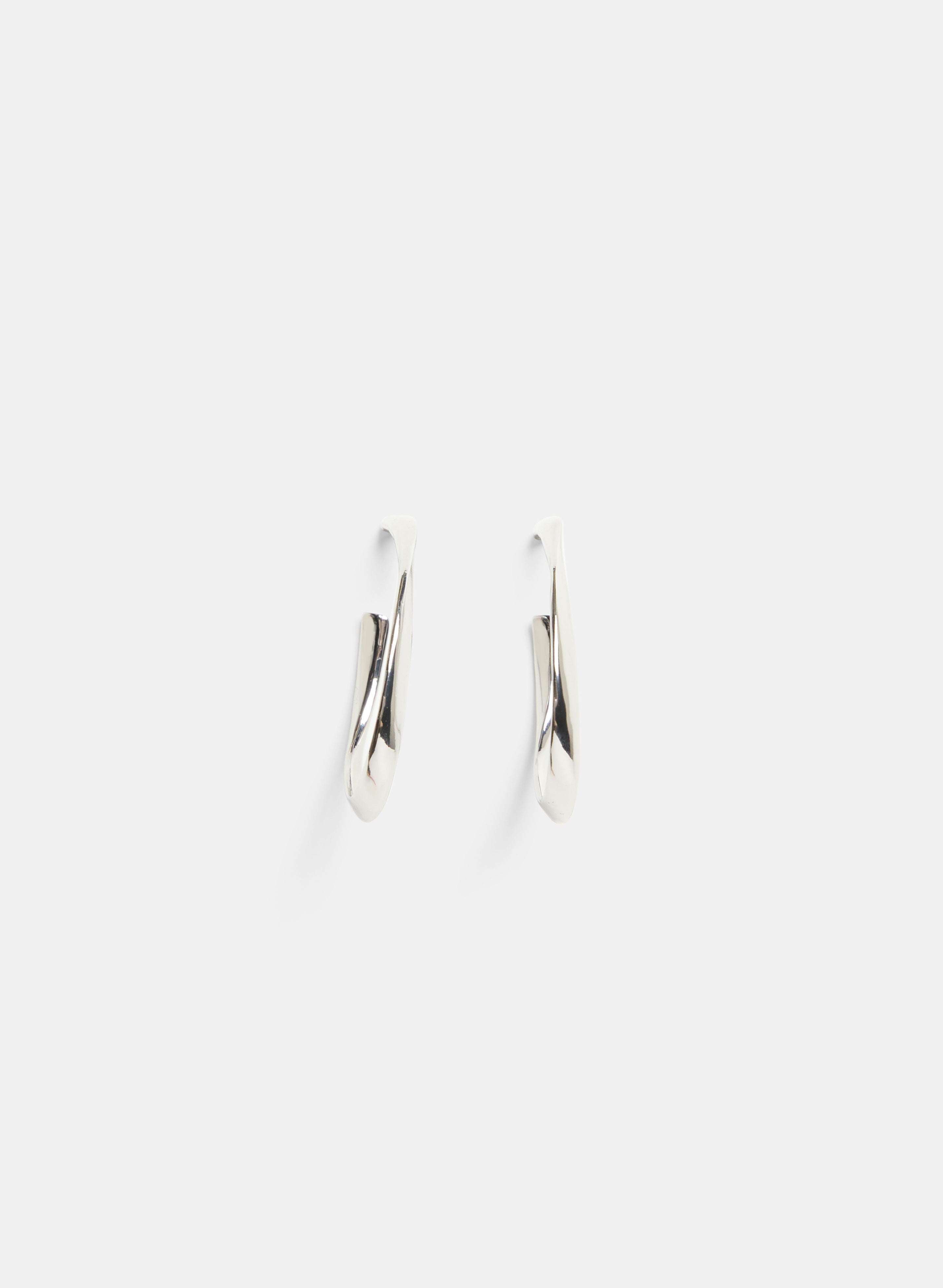 Stylish Gold Curved Hoop Earrings for Women - Trendy Dangle Huggie Earrings for Everyday Wear & Special Occasions