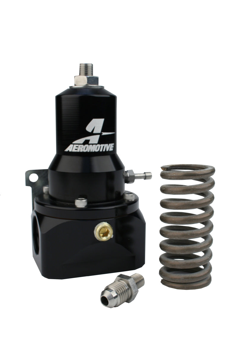 Aeromotive Fuel Pressure Regulator 30-120 PSI with .500 Valve, 2x AN 10 Inlets & AN 10 Bypass - High Performance Fuel System Upgrade for Racing & Custom Cars