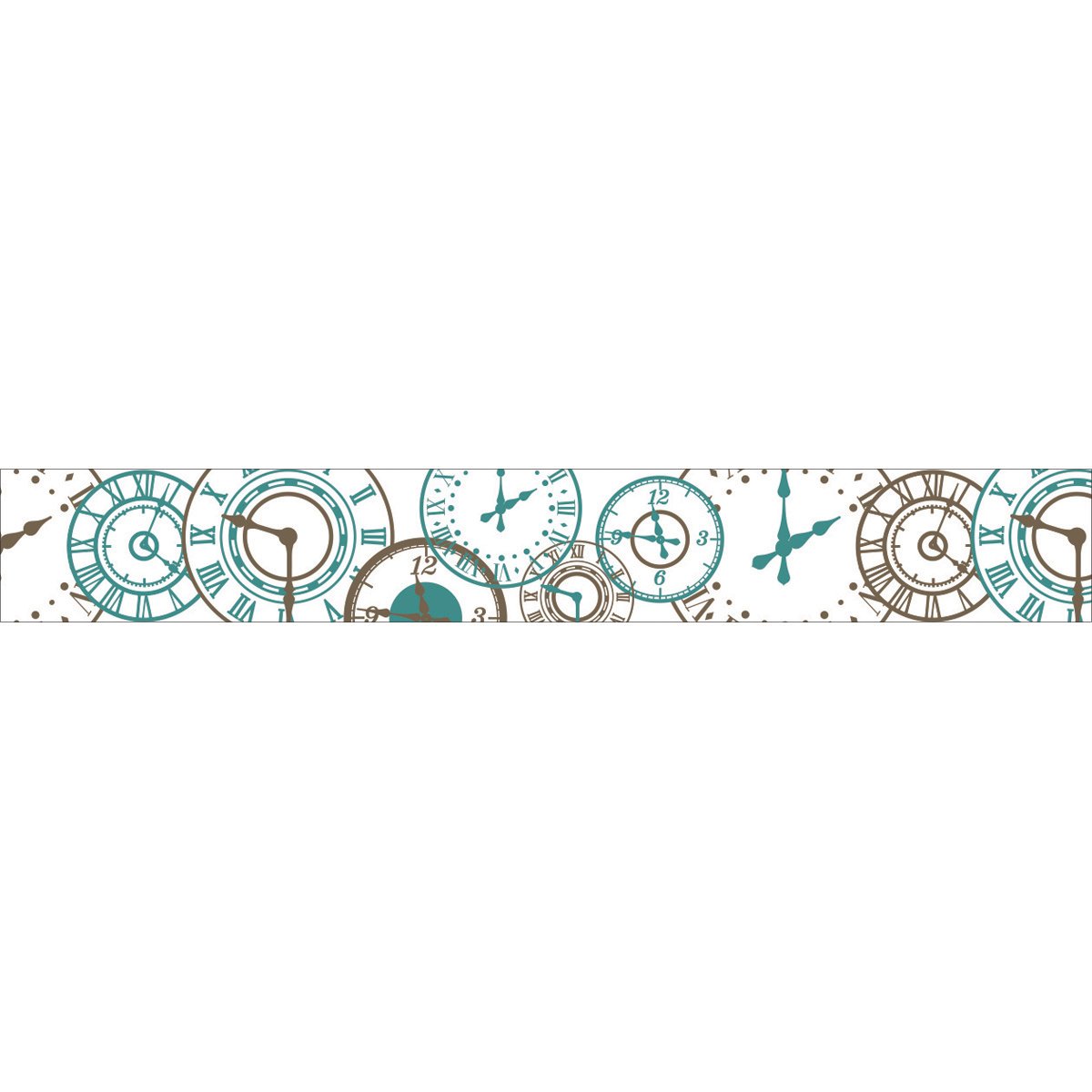 Kaiser Kraft Decorative Printed Clock Tape - DIY Scrapbooking, Card Making & Home Decor Craft Supplies for Creative Projects