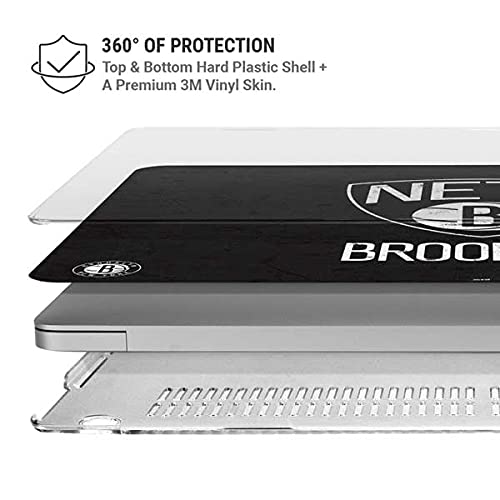 Official NBA Brooklyn Nets Distressed Design Skin & Case for MacBook Pro 13-inch M1 (2021) - Perfect for Work, School & Travel Protection