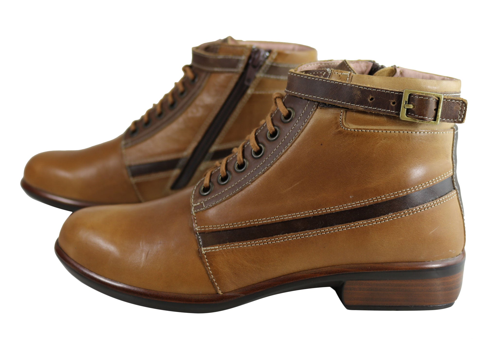 Naot Kona Women's Leather Comfortable Supportive Lace-Up Ankle Boots - Perfect for Walking, Travel & Everyday Wear