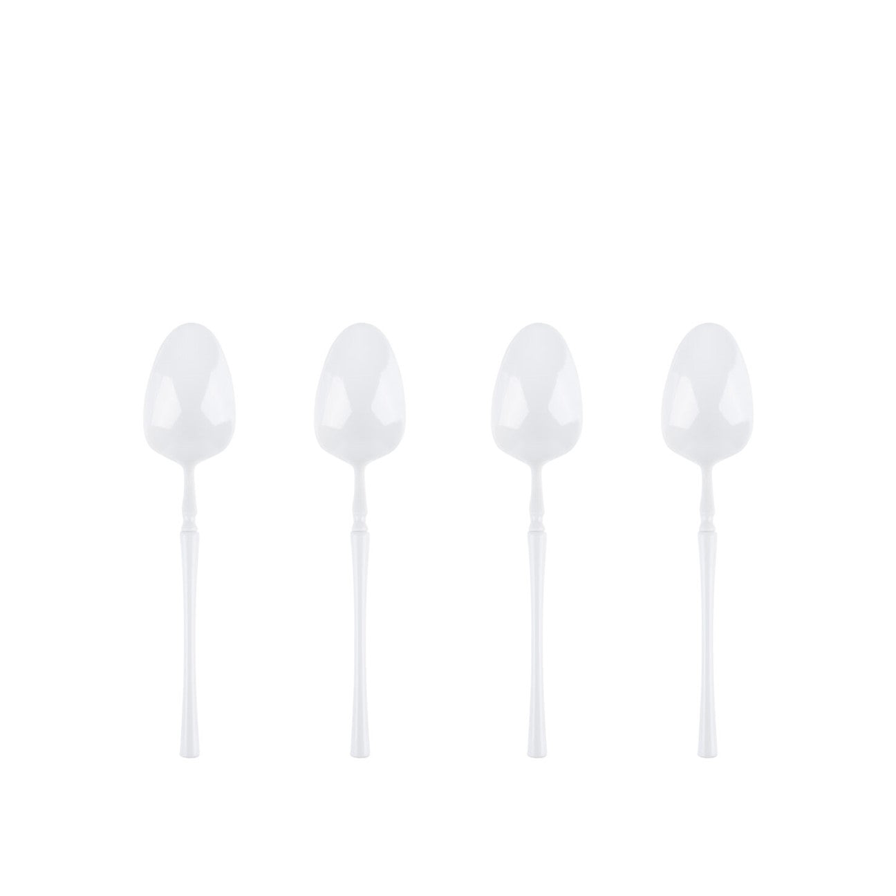 Premium Infinity Collection White Flatware Set - 32-Piece Stainless Steel Cutlery for Dining, Parties & Everyday Use