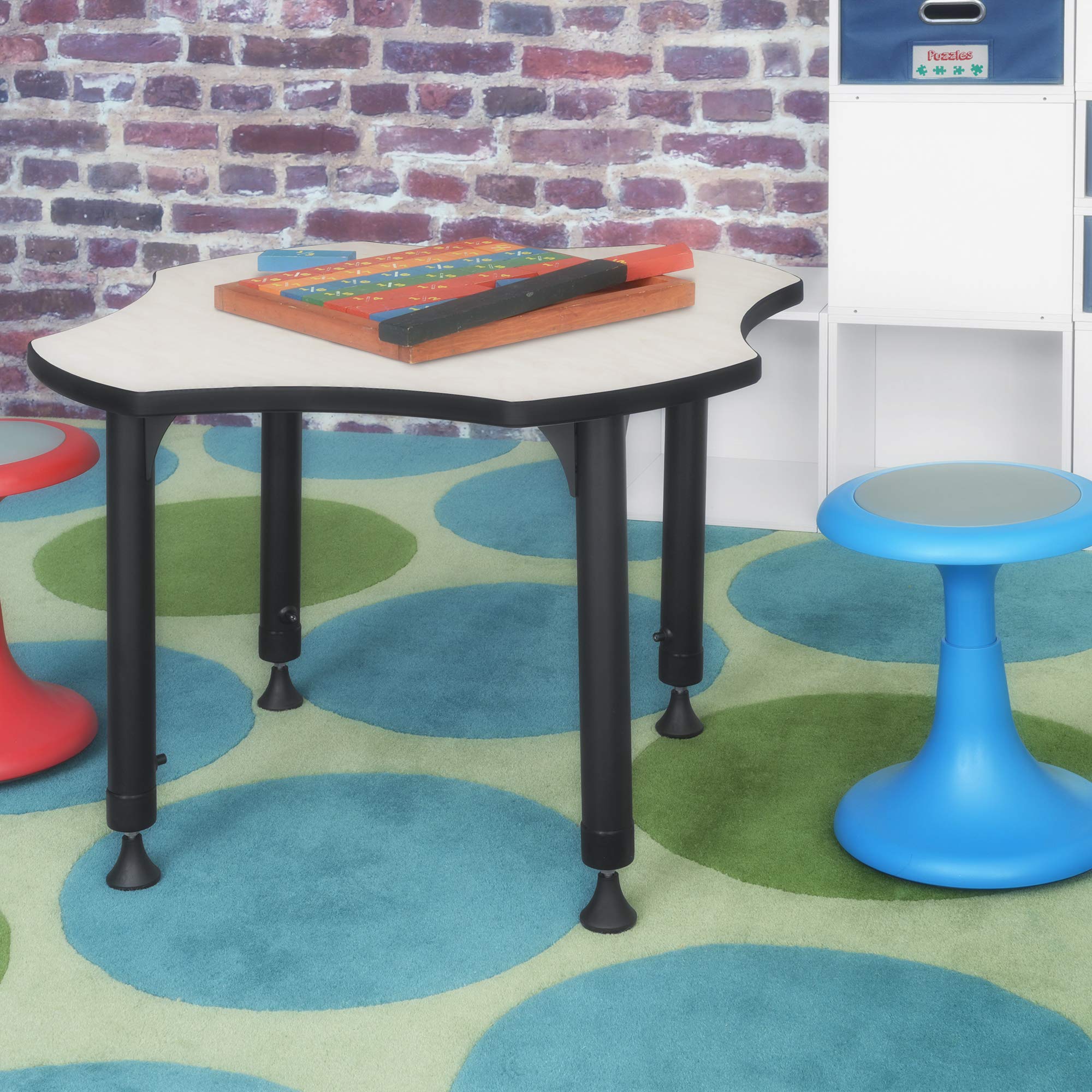 Regency Kids School Desk - Medium Size Maple Wood Student Study Table for Classroom & Home Learning - Perfect for Homework, Reading & Writing Activities