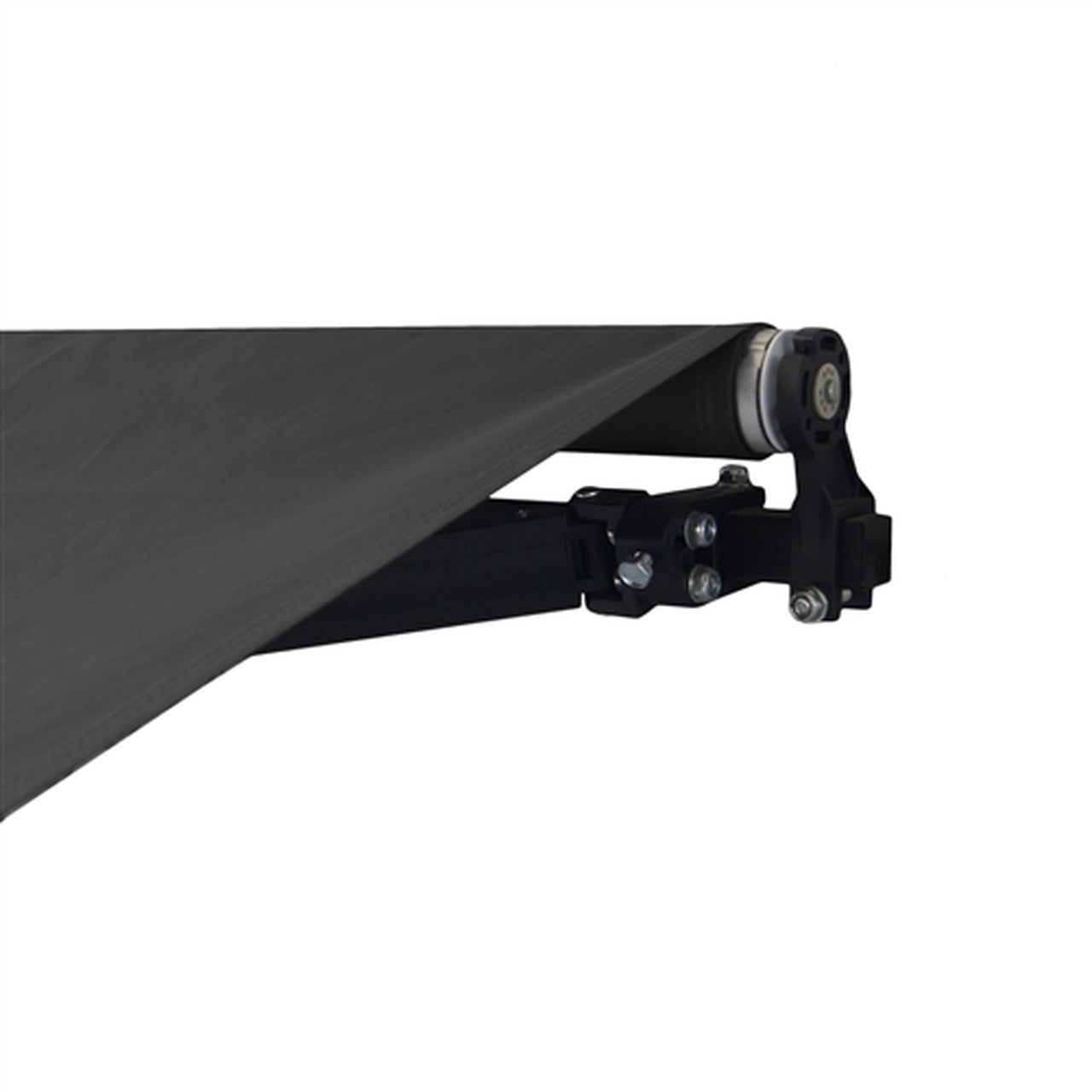 Aleko 13x10 Feet Motorized Retractable Patio Awning with Black Frame - Perfect for Outdoor Shade, Backyard Relaxation & Sun Protection