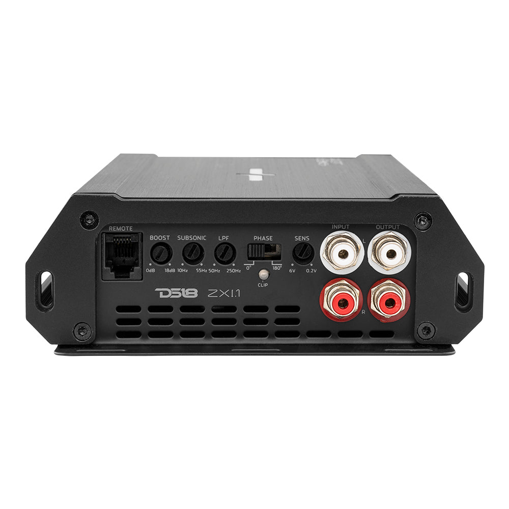 DS18 ELITE ZXI.1 1000W RMS 1 Ohm Class D Monoblock Car Amplifier - High Power Bass Boost for Subwoofers & Car Audio Systems