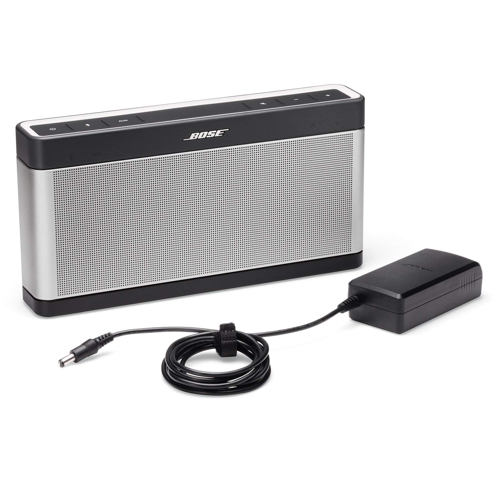 Bose SoundLink Bluetooth Speaker III - Silver (Renewed) | Portable Wireless Speaker for Outdoor, Travel, Home & Party | High-Quality Sound with Long Battery Life