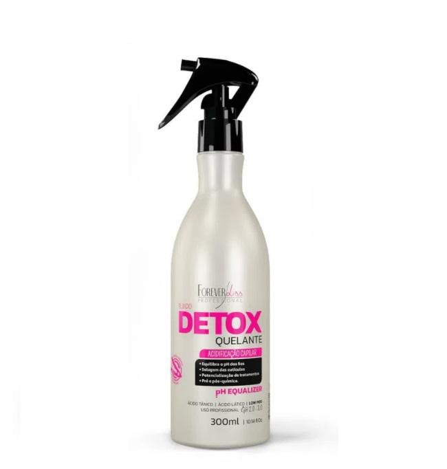 Forever Liss Chelating Detox pH Equalizer Treatment Fluid 300ml - Professional Hair Acidification & Scalp Balancing Solution for Color-Treated & Damaged Hair