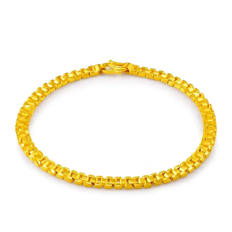 24K Pure Gold Bracelet for Women - 999 Solid Real Gold Bangle - Elegant Romantic Classic Jewelry Gift for Anniversary, Valentine's Day & Special Occasions - Trendy Luxury Fashion Accessory 2023