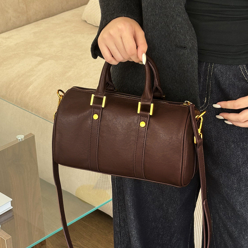 Genuine Leather Crossbody Shoulder Bag for Women - Stylish Tote Purse with Adjustable Strap, Perfect for Work, Travel & Everyday Use