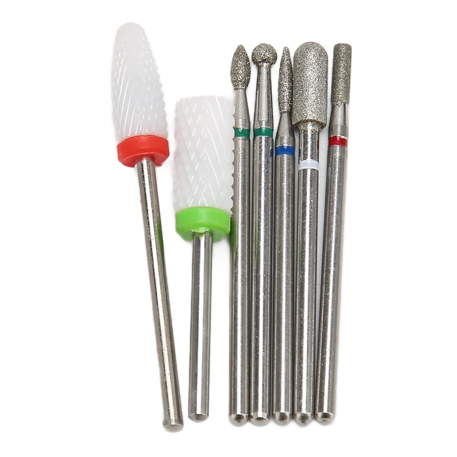 Professional 7pcs Nail Art Drill Bits Set - Long Lasting & Fast Sanding for Nail Technicians & Salon Use - Perfect for Acrylic, Gel, and Natural Nail Care