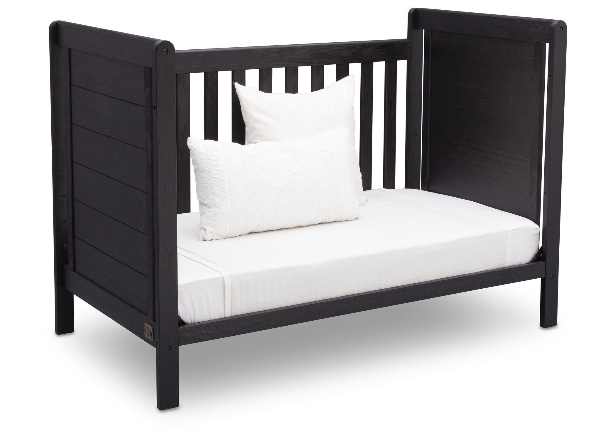 4-in-1 Convertible Baby Crib with Changing Table - White Modern Nursery Furniture for Toddlers & Newborns - Perfect for Small Spaces & Daycare Centers