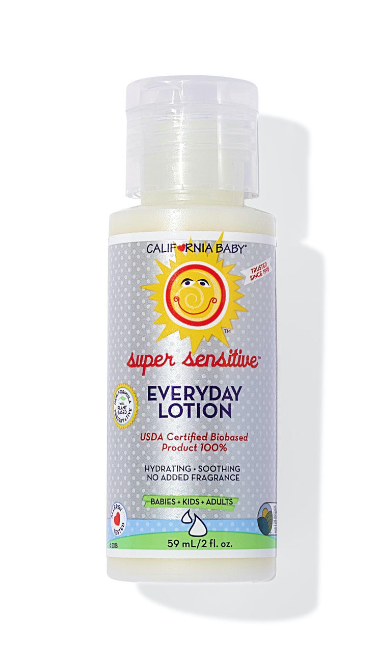 Fragrance-Free Super Sensitive Lotion for Dry & Sensitive Skin - 2oz Travel Size Sample - Perfect for Eczema, Dermatitis & Allergy-Prone Skin Care Routine