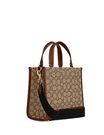 Coach Disney X Coach Dempsey Tote 22 - Signature Jacquard Handbag with Mickey Mouse Print | Stylish Designer Crossbody Bag for Women, Perfect for Work, Travel & Daily Use