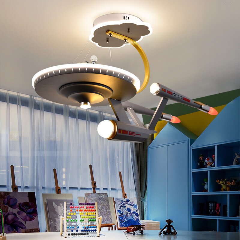 Galaxy LED Night Light for Kids Room - Space-Themed Nursery Decor, Cool Starship Design for Bedroom, Perfect for Bedtime, Playroom & Relaxation