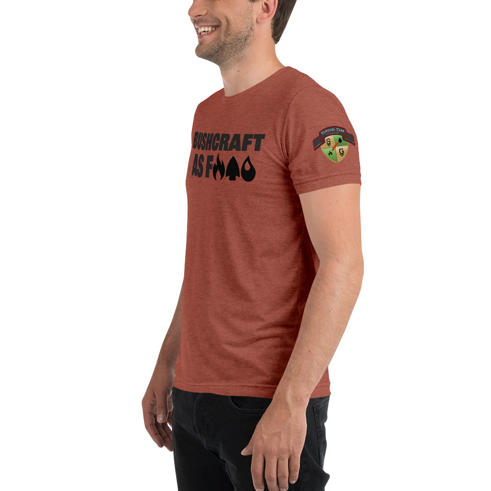 Bushcraft AF Short Sleeve T-Shirt for Men - Outdoor Adventure & Camping Shirt - Durable Quick-Dry Hiking Tee for Summer Activities
