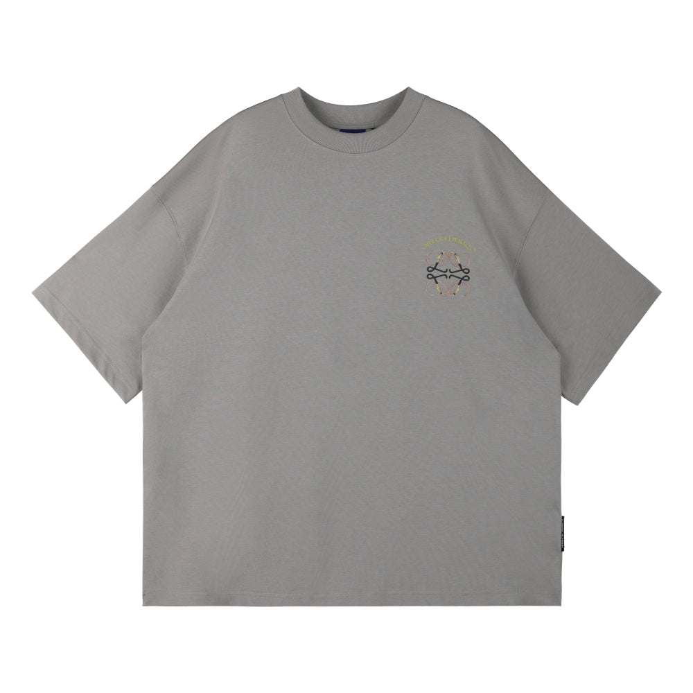 Ori Frederiqo Loewe Classic SS Tee Grey T-Shirt for Men | Premium Cotton Casual Wear | Perfect for Streetwear & Everyday Outfits