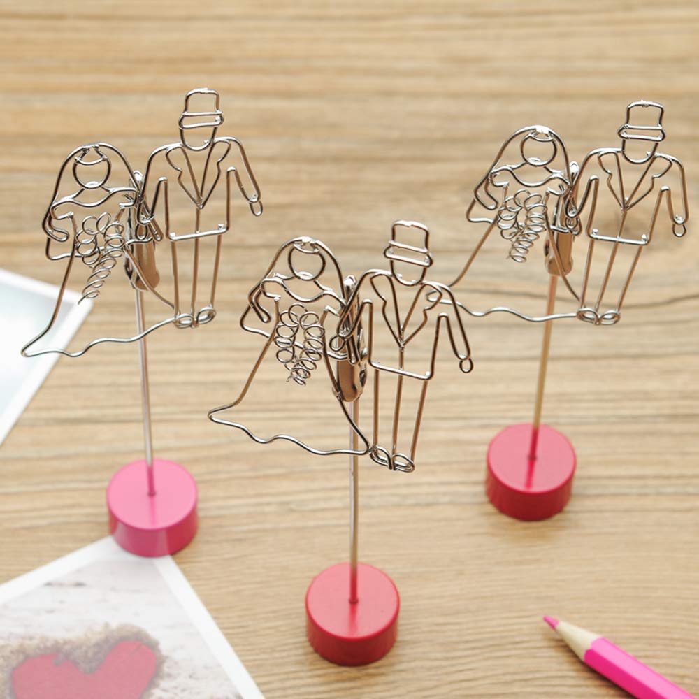3-Pack Cute Alligator Clip Photo Display - Card Memo Desktop Picture Frame Holder Stand for Office, Home Decor & Gift Giving