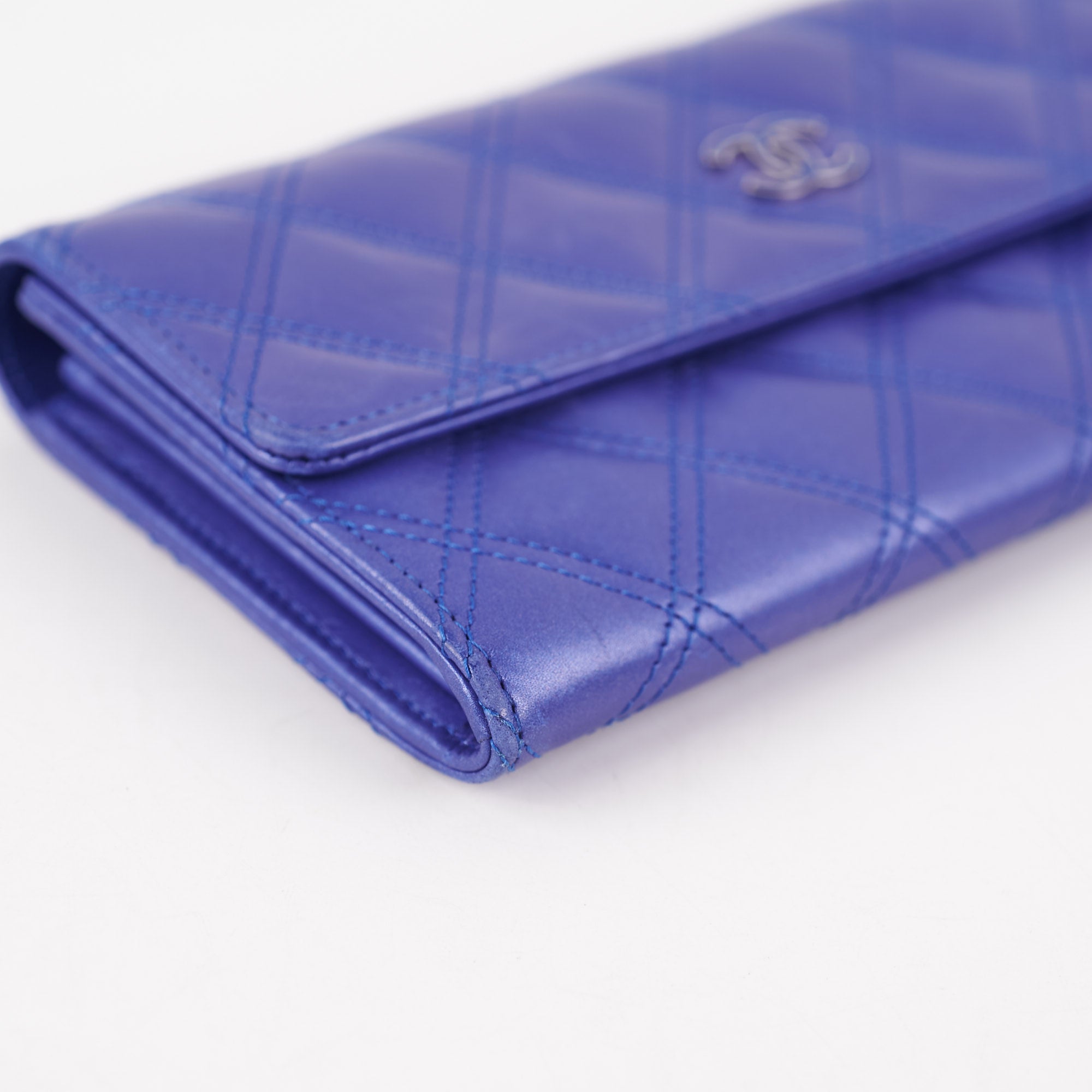 Chanel Long Wallet Blue Lambskin - Luxury Women's Leather Wallet for Everyday Use & Special Occasions
