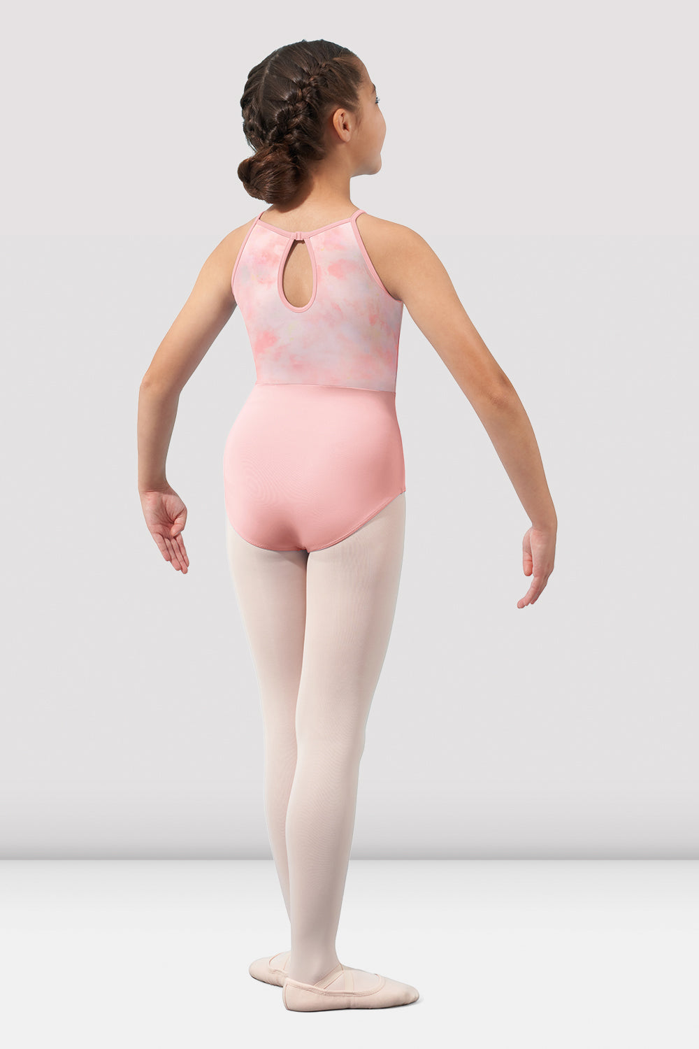 Girls Mirella Watercolor Halter Neck Leotard - Ballet Dancewear for Kids, Toddler & Youth Ballerinas - Perfect for Dance Class, Recitals & Performances