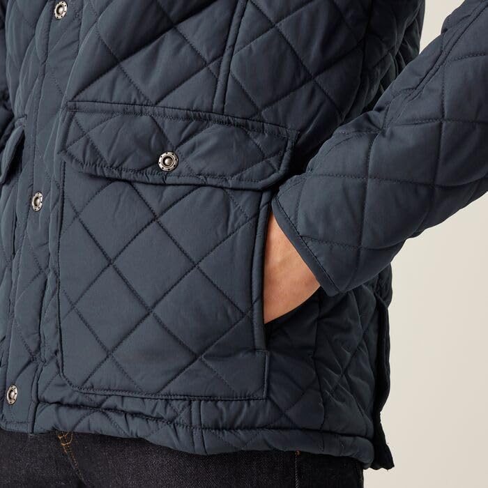 Men's Tyler Quilted Jacket TRA441 - Navy Blue 3XL (Chest 50