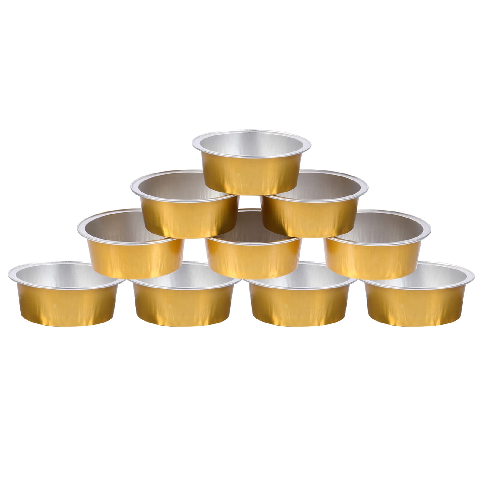 Beaupretty 10 Pack Wax Melting Bowls - Small Aluminum Foil Containers for Hair Removal Waxing, DIY Beauty & Home Waxing Kit - Perfect for Salon, Spa & At-Home Hair Removal Treatments