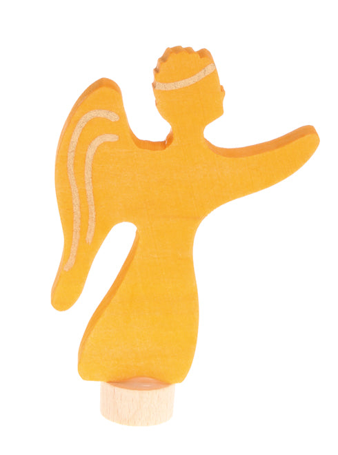 Grimm's Wooden Birthday Ring Decoration with Angel - Natural Montessori Toy for Kids' Birthday Party & Nursery Decor