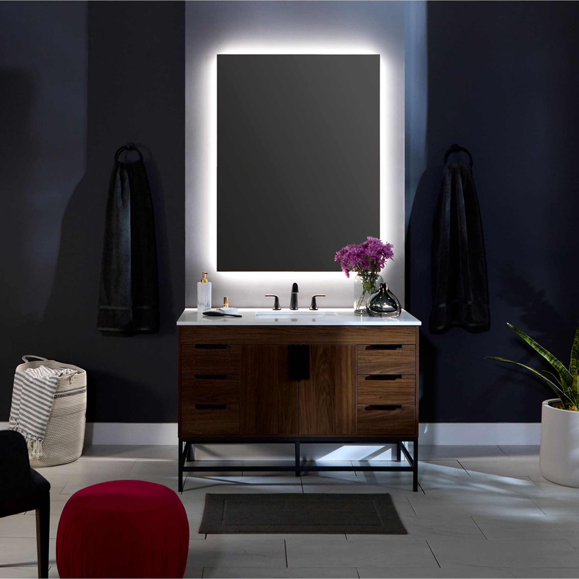 Oxygen Galaxy 3 1104 0 Lighted LED Mirror 60