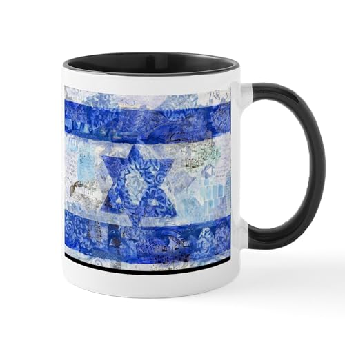 White/Black Inside - Flag Of Israel Mugs