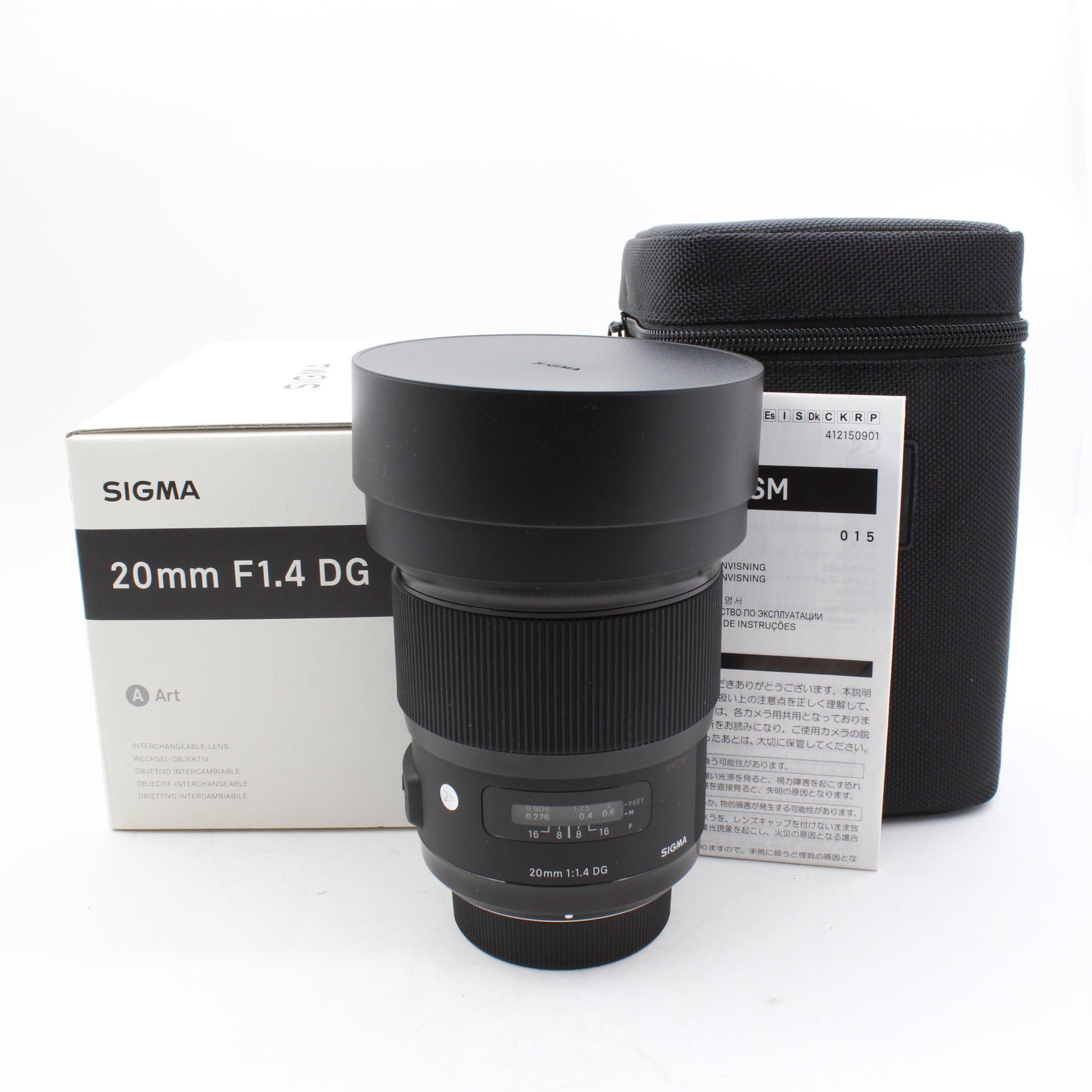 Sigma 20mm f/1.4 DG HSM ART Lens for Nikon F Mount - Fast Aperture Wide Angle Prime Lens (Like New Open Box) - Perfect for Landscape, Astro & Low Light Photography