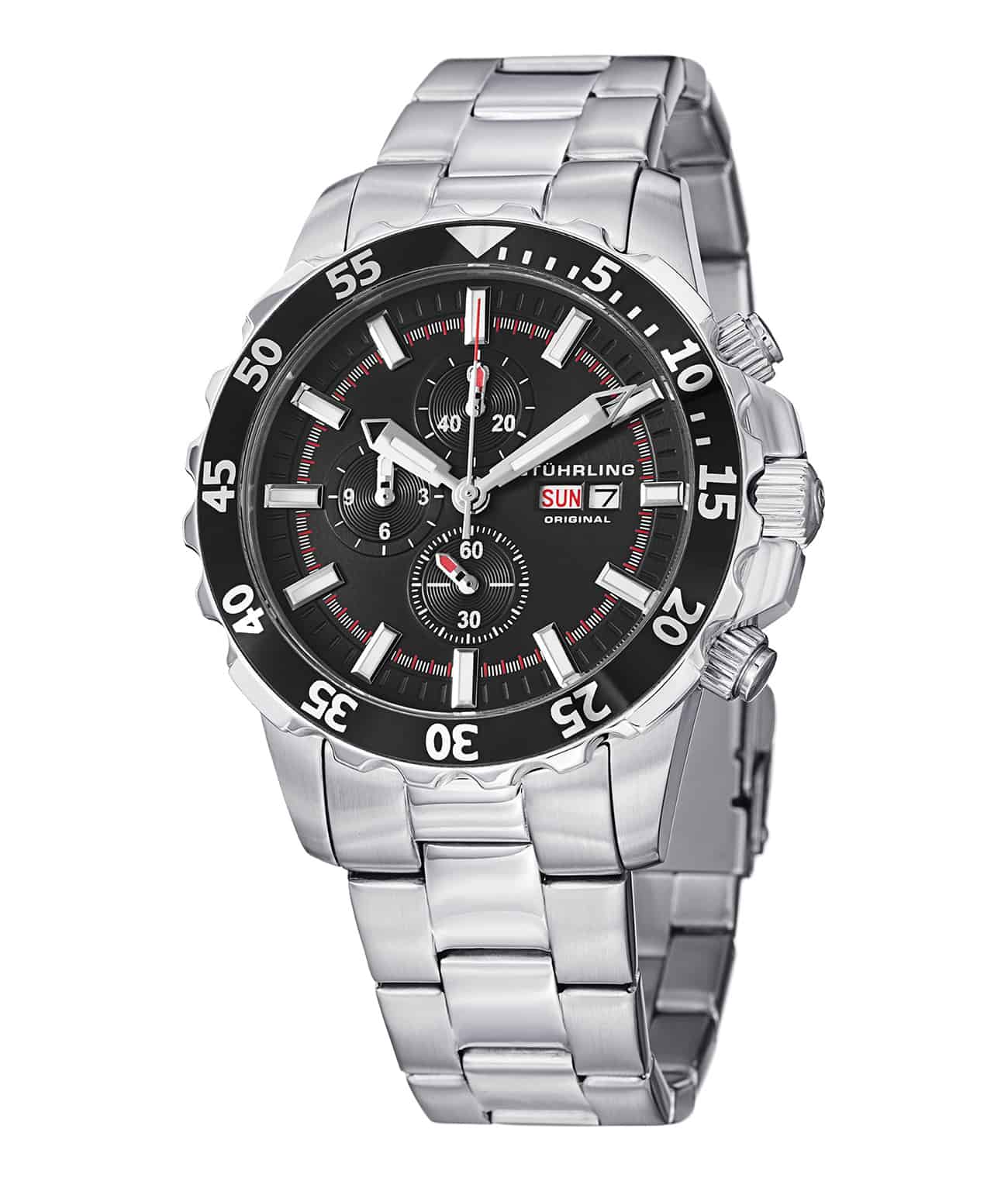 Black Dial / Black PVD Case / Black PVD Stainless Steel Bracelet Deployant Buckle