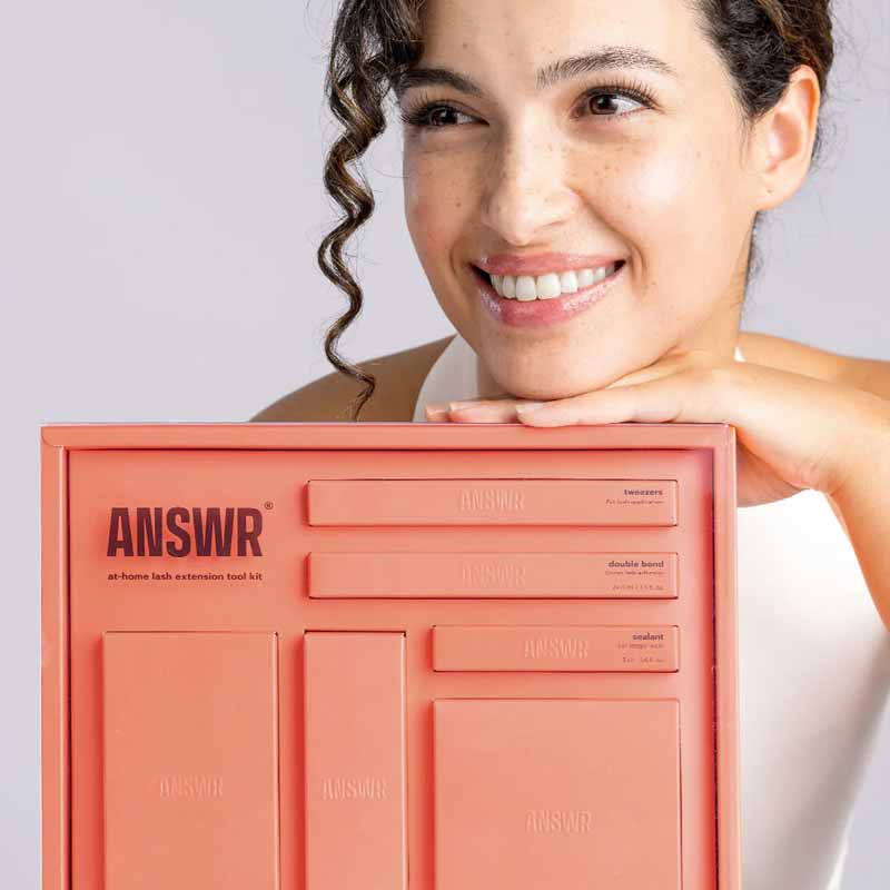 ANSR Professional At-Home Eyelash Extension Kit - DIY False Lashes for Natural Volume & Length - Perfect for Bridal, Party & Everyday Glam