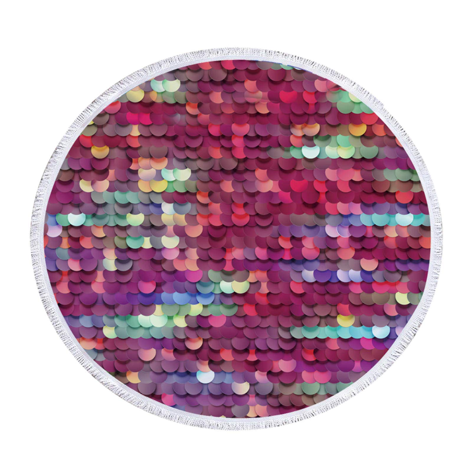 YXWLLN Printed Round Beach Towel - Soft Microfiber Quick Dry Towel for Swimming, Sunbathing & Travel | Lightweight Shawl for Pool, Beach & Yoga